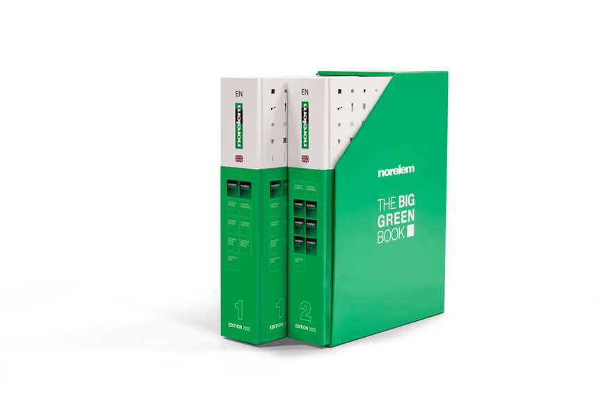 Większy, bardziej ”zielony” i lepszy: katalog THE BIG GREEN BOOK 2022 opublikowany przez norelem powraca z ofertą ponad 70 000 komponentów